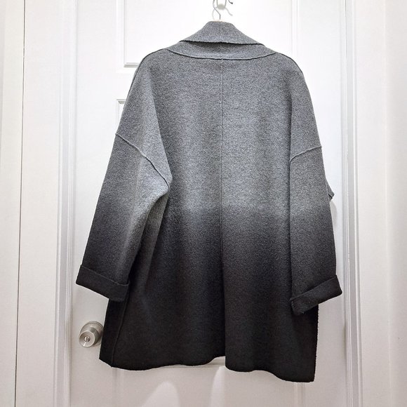 Eileen Fisher Wool Ombré Open-Front Cardigan Size 2X - Picture 9 of 12